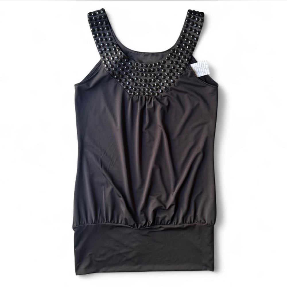 Rare BCBG 2010 Y2K Studded Gemstone Top Sample NWT